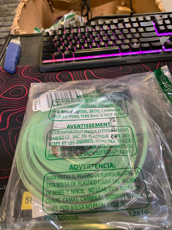 Photo 1 of Lamomo LED Neon Lights, 16.4ft Green LED Strip Light, 12V 0.39In/Cut Silicone Waterproof Neon Rope Light, DIY Neon Sign for Bedroom Indoor Outdoor Decoration?Power Adapter not Included?