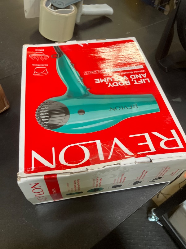 Photo 1 of Revlon Volume Booster Hair Dryer | 1875W for Voluminous Lift and Body, (Green)