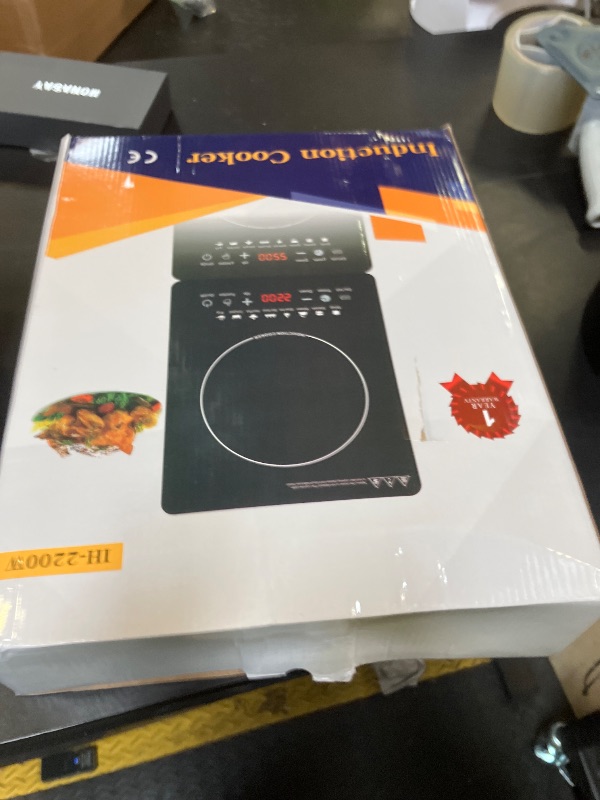 Photo 1 of Portable Induction Cooktop, Countertop Burner with Multi-Function, 2200w Electric Stove with Easy Clean Glass, 8 Modes Sensor Touch Cooker (DC1)