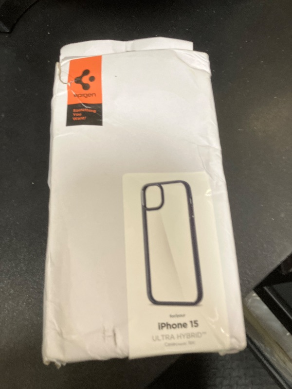 Photo 1 of Spigen Ultra Hybrid Designed for iPhone 15 Case (2023) [Anti-Yellowing], [Military-Grade Protection] - Navy Blue