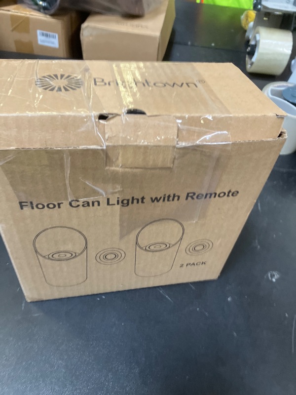 Photo 1 of Brightown 2 Pack Floor Can Lights - 6000K LED Up Lights with Remote and Timer, 3 Color Temperatures and Dimmable Uplighting Spotlights for Dark Corner Sofa House Plant Wall Artwork Indoor