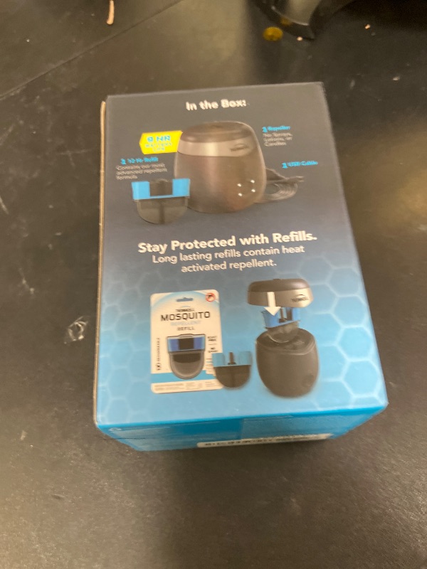 Photo 1 of Thermacell Mosquito Repeller E-Series Rechargeable with 20' Mosquito Protection Zone; Up to 9-Hr Battery Life; Includes 12-Hr Refill; Flame or Scent; DEET-Free Bug Spray Alternative