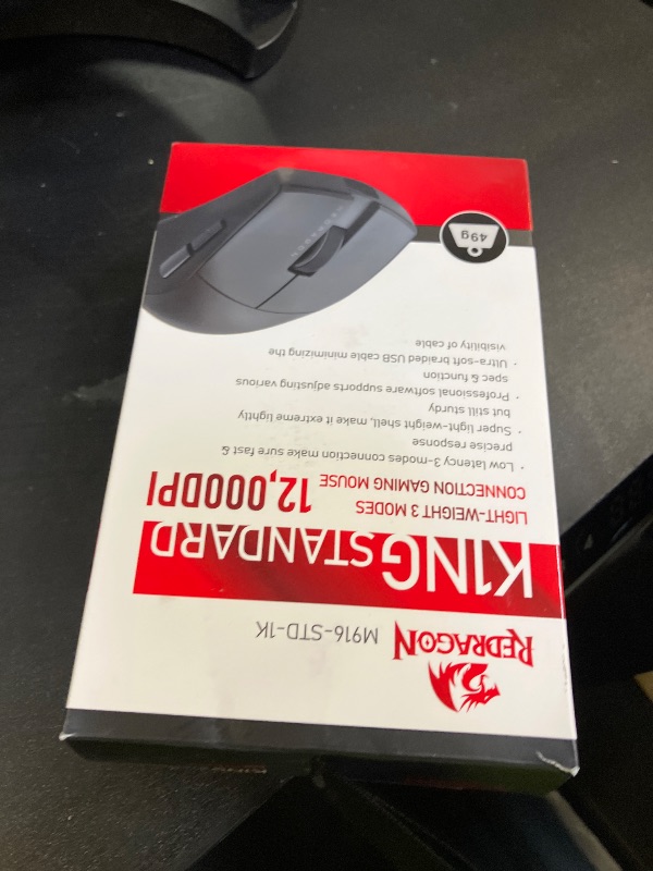 Photo 1 of Redragon M916 STD 3-Mode Wireless Gaming Mouse, 49G Ultra-Light 24K DPI Mice w/Ergonomic Natural Grip Build, Full Programmable Buttons, Software Supports DIY Keybinds & DPI