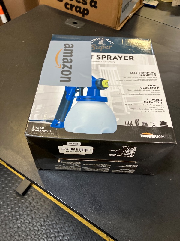 Photo 1 of HomeRight C800971.A Super Finish Max, Includes 3 Brass Spray Tips, 3 Spray Patterns, Easy to Clean HVLP Paint Sprayer, Great for Furniture, Cabinets, Trim & More, Sprays Stains, Sealers & Latex Paints