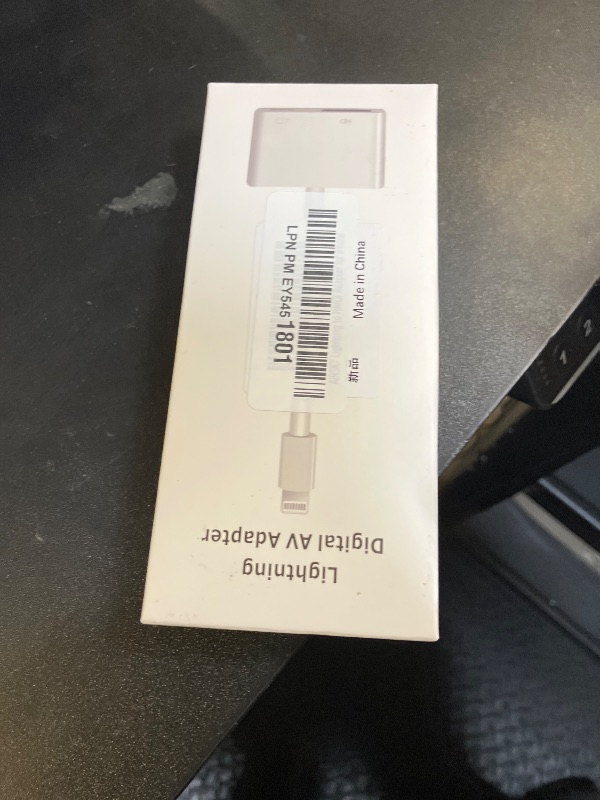 Photo 1 of AIRSKY [Mfi Certified Lightning to HDMI Adapter, Plug&Play, no Power Needed; Lightning to Digital AV Adapter 1080P Sync Screen; Compatible with iPhone/iPad to TV
