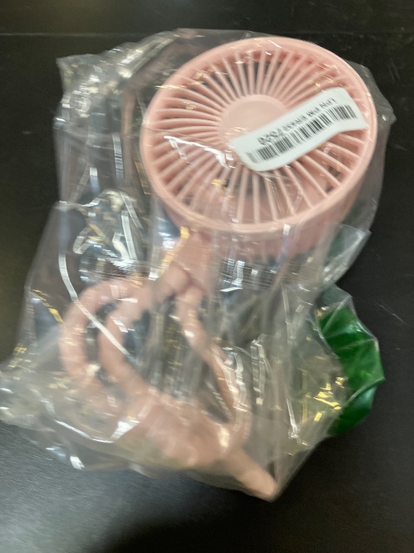 Photo 1 of Gaiatop Baby Stroller Fan, 4000mAh Oscillating Mini Portable Fan with Light, 4 Speeds Battery Operated Small Handheld Desk Fan, 360° Rotate Flexible Tripod Clip On Fan for Car Seat Crib Travel Pink