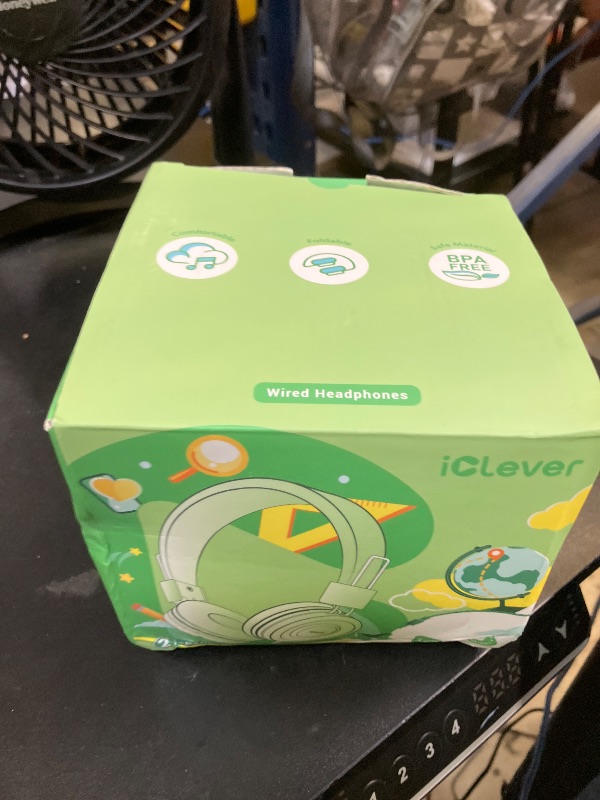 Photo 1 of iClever [2 Pack] Kids Headphones with Microphone for Online Schooling - Safe Volume Limited 85dB/94dB, Adjustable Foldable Headphones for Girls/Boys/Airplane/Computer/Laptop