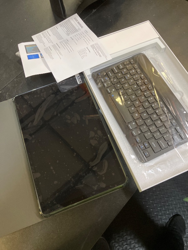 Photo 1 of Tablet Kit with Protective Case+Fast Charger+Keyboard+Mouse, Android 15.0 1200*2000 12Inch TouchScreen, Octa-core T615 CPU, RAM 20GB(6+14Expand) + 128GB ROM, 8000mAh Battery, Dark Gray(T30 Max)