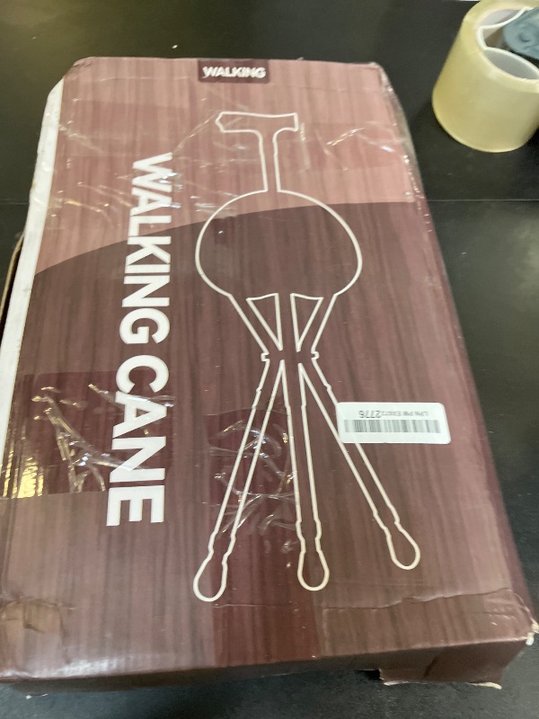 Photo 1 of Folding Cane with seat, Women's Cane with seat,Outdoor Folding Stool Rattan Chair 400 lbs, Seniors Outdoor queuing, Travel Cane seat Men