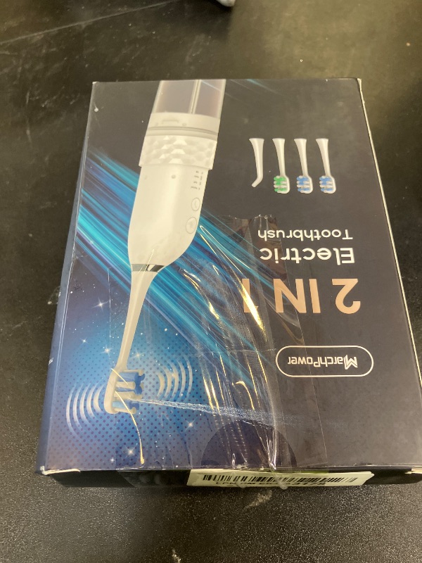 Photo 1 of Upgraded 2-in-1 Electric Toothbrush with Water Flosser 2.0 – Ultrasonic Brushing with Built-in Water Outlet, 3+4 Modes with Point-Jet, Portable Oral Irrigator, IPX7 Waterproof, for Travel & Home