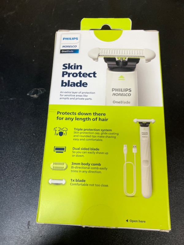 Photo 1 of Philips Norelco OneBlade Intimate, Designed for Pubic Grooming, Trim & Shave with Extra Skin Protection, Waterproof, Model QP1924/70