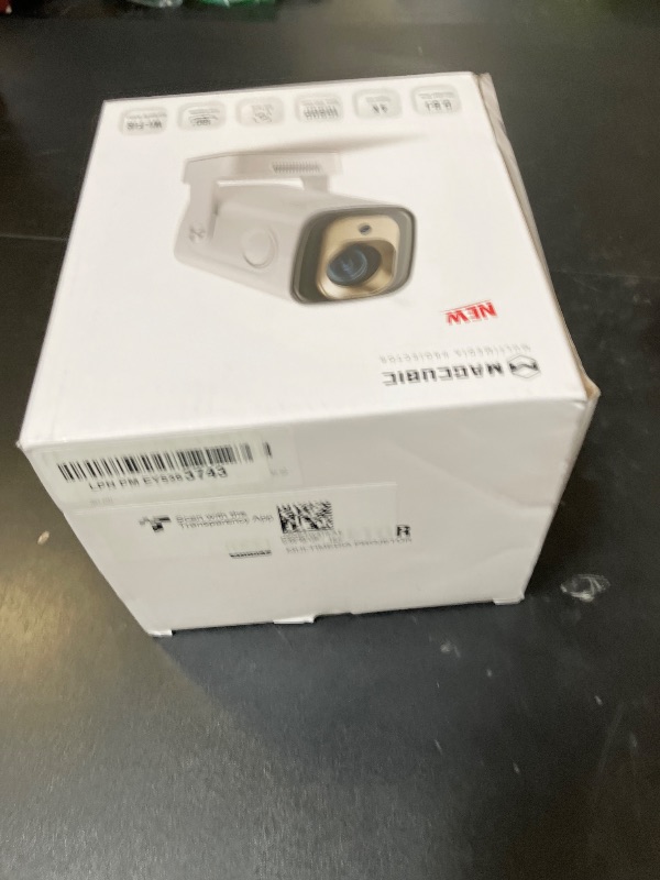 Photo 1 of ?Auto Focus&1080P?Magcubic Mini Smart Projector with 4K Support, Portable Projector with Wifi and Bluetooth, 5W Speaker, Built in Apps, Voice Control, Outdoor Movie Projector