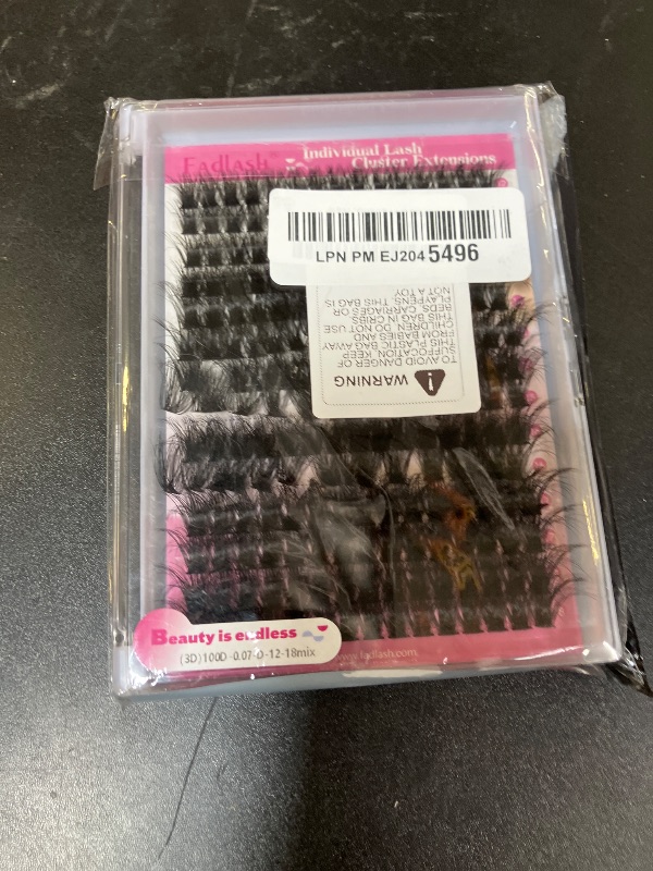 Photo 1 of FADLASH Lash Clusters 100D Fluffy Eyelash Clusters 12-18mm Individual Lashes Cluster Eyelash?Extensions 3D Effect Wispy Thick Lash Extension Clusters (100D-0.07-D, 12-18mm)