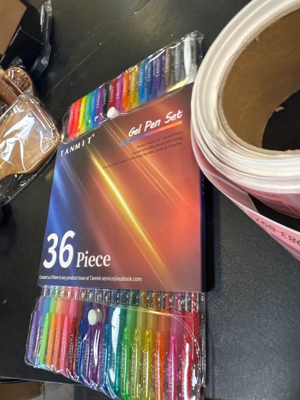 Photo 1 of TANMIT Gel Pens, 36 Colors Gel Pens Set for Adult Coloring Books, Colored Gel Marker with 40% More Ink, Great for Kids Adult Doodling Scrapbooking Drawing