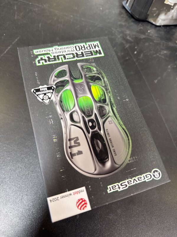 Photo 1 of GravaStar Wireless Gaming Mice Mercury M1 Pro, Lightweight Magnesium Alloy Gaming Mouse, 26,000 DPI, PAW3395DM Sensor, Tri Mode Connection, Support 4K, Up to 200 Hours Battery Life