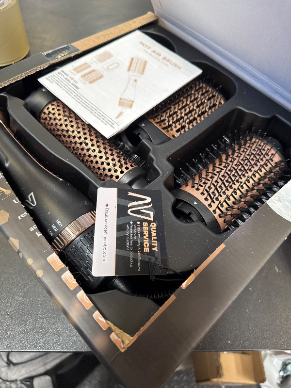 Photo 1 of Nycoba Hair Dryer Brush, Multifunctional Hot Air Brush with Adjustable Heat Settings for Different Hair Types, Negative Ion Technology & Quick Drying