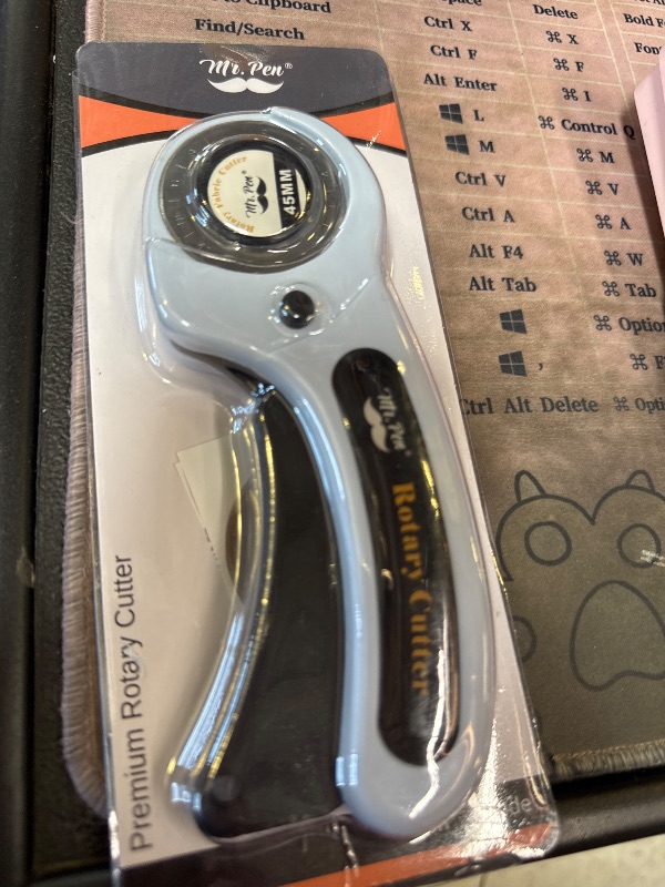 Photo 1 of Mr. Pen- 45mm Rotary Cutter with 1 Extra Blade, Ergonomic Handle, Rotary Cutter for Fabric, Back to School Supplies