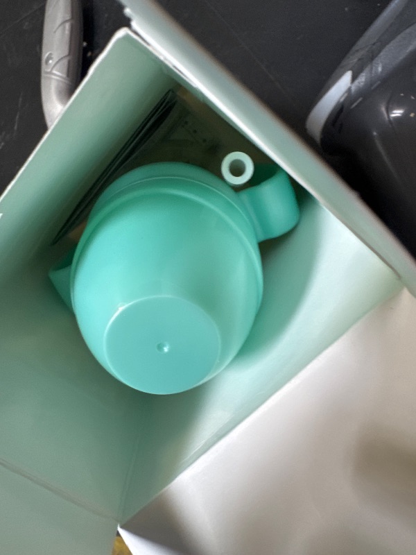 Photo 1 of GROSMIMI Spill Proof no Spill Magic Sippy Cup with Straw with Handle for Baby and Toddlers, Customizable, PPSU, BPA Free 10 oz (Aqua green)