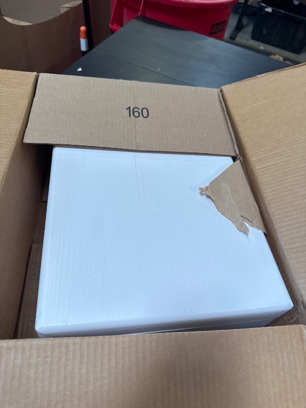 Photo 1 of Creative Deco XL White Wooden Box Storage with Hinged Lid | 15.8x11.8x5.5in (+-0.5) | Gift Box for Tool Dog Toy Shoes Clothes Kitchen Storage | Wood Keepsake Chest