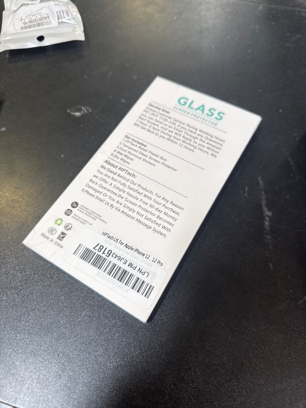 Photo 1 of HPTech (2 Pack) Designed for iPhone 12 / iPhone 12 Pro 6.1-inch Tempered Glass Screen Protector, Anti-Scratch, Bubble Free