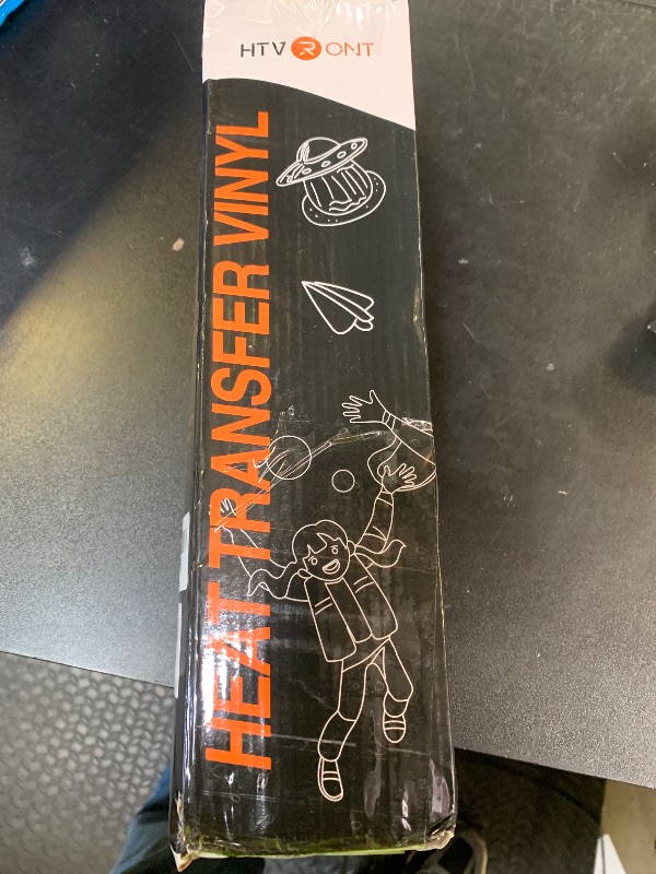 Photo 1 of HTVRONT Black Iron on Vinyl - 12” x 50ft Black HTV Heat Transfer Vinyl for t Shirts, Black HTV Vinyl Roll for All Cutter Machine -Easy to Cut & Weed for Heat Transfer Design