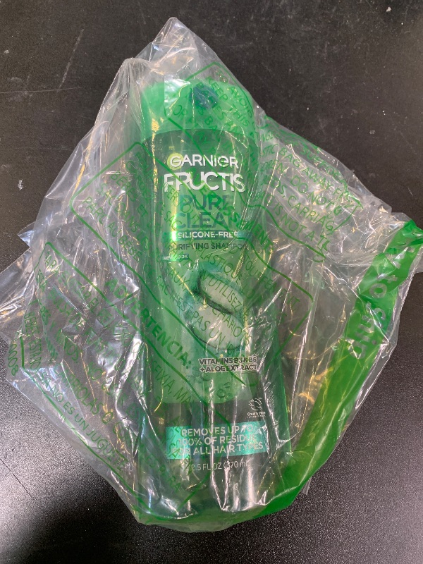 Photo 1 of Garnier Fructis Pure Clean Purifying Shampoo, Silicone-Free, 12.5 Fl Oz, 1 Count (Packaging May Vary)