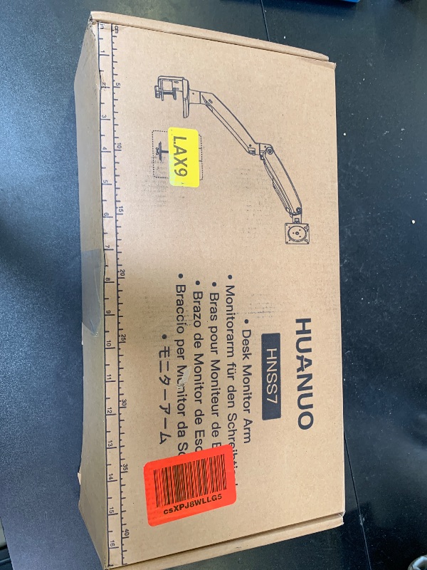 Photo 1 of HUANUO Single Monitor Arm for 40 inch Screens, Ultrawide Computer Monitor Mount Holds 26.48 lbs, Upgraded Adjustable Stand with USB, C-Clamp & Grommet Base, VESA 75x75 or 100x100mm
