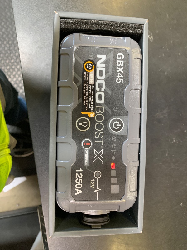 Photo 1 of NOCO Boost X GBX45: 1250A UltraSafe Jump Starter – 12V Lithium Battery Booster Pack, Portable Jump Box, Power Bank & Jumper Cables - for 6.5L Gas and 4.0L Diesel Engines