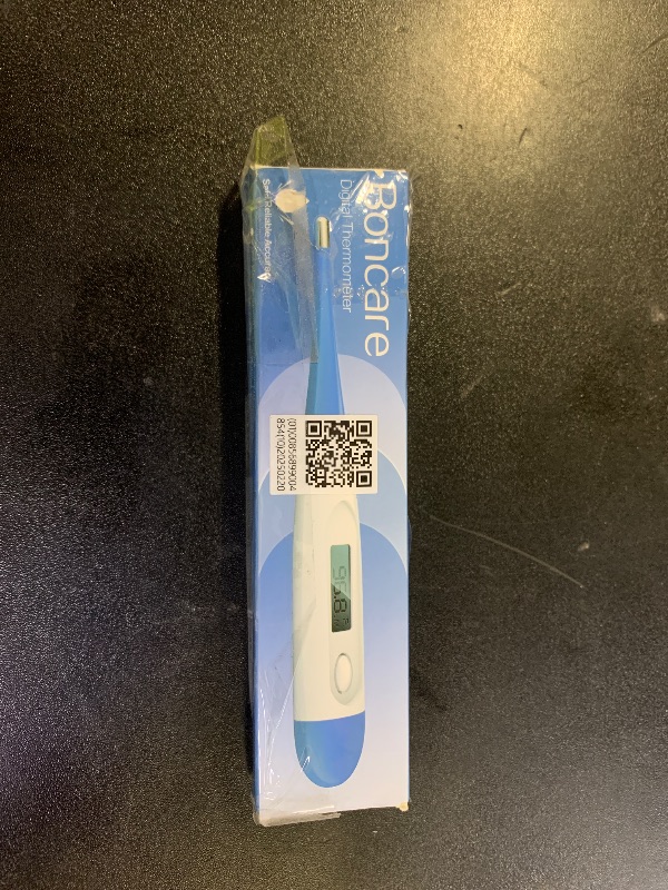 Photo 1 of Boncare 10 Seconds Digital Thermometer for Adults and Kids - Accurate & Safe Rectal Thermometer for Baby with Fever Alarm, Oral Thermometer FSA HSA Eligible (Dark Blue)