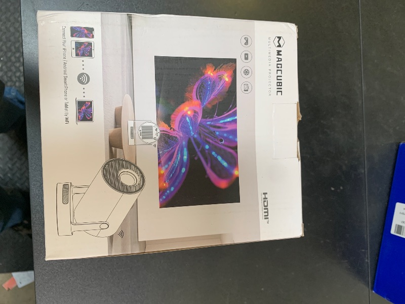 Photo 1 of ?Electric Focus?Magcubic Mini Projector 4K Support, Portable Projector with WiFi 6 and Bluetooth 5.4, Smart Proyector, 5W Soundbase Speaker, 180° Rotation for Home Theater HY300 Ultra