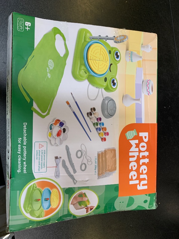 Photo 1 of Pottery Wheel for Kids - Complete Pottery Painting Kit Arts and Crafts for Kids Ages 8-12 with 3 Pack Air Dry Clay Art Supplies Toys for Girls Boy Birthday Gift for 6 7 8 9 10 11 12+