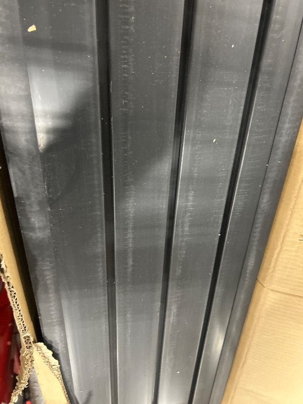 Photo 1 of Slat Wall Paneling Garage Wall Organizer, Black Slatwall Panels 4x8 ft Garage Tool Organizer Wall Mount Garage Slat Wall Storage Systems, Slat Board PVC Wall Panels Garage Storage Organization Product