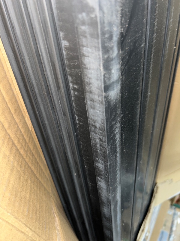 Photo 1 of Slat Wall Paneling Garage Wall Organizer, Black Slatwall Panels 4x8 ft Garage Tool Organizer Wall Mount Garage Slat Wall Storage Systems, Slat Board PVC Wall Panels Garage Storage Organization Product