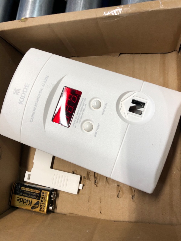 Photo 1 of Kidde Carbon Monoxide Detector, Plug In Wall with 9-Volt Battery Backup, Digital LED Display