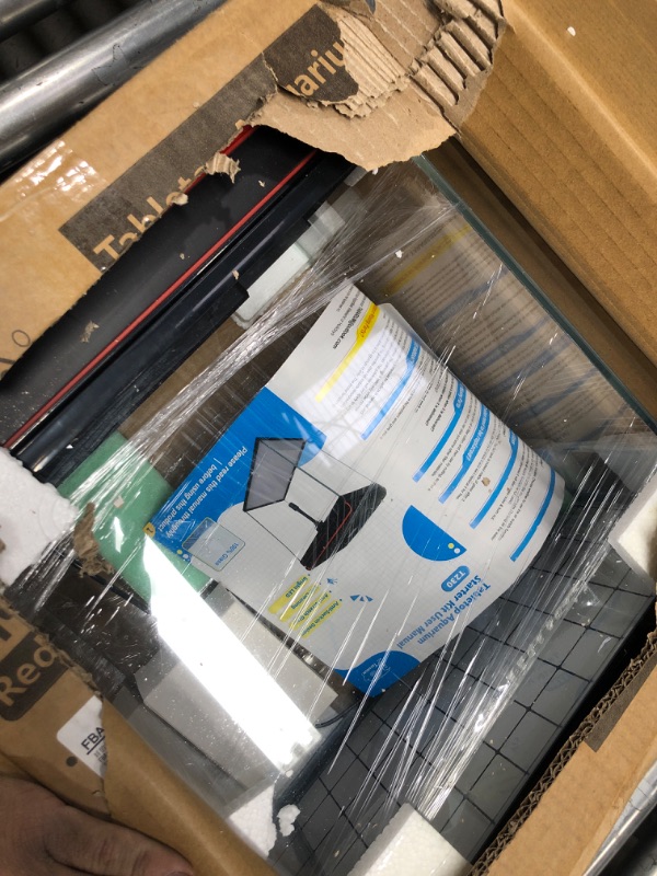 Photo 1 of Betta Fish Tank, 5 Gallon Glass Aquarium, Small Fish Tank with Filter and 3 LED Plant Lights and Water Temperature Detection System, Betta Shrimp Guppy Jellyfish Starter kit self Cleaning Fish Tank