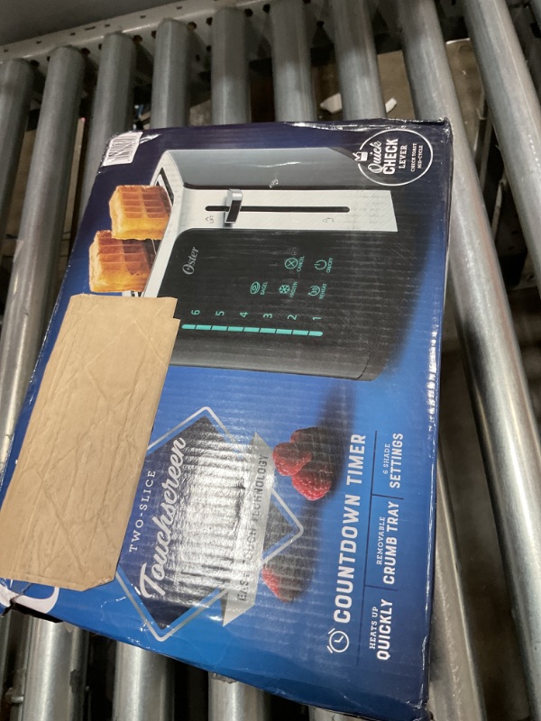 Photo 1 of Oster 2-Slice Stainless Steel Digital Touchscreen Toaster with Quick-Check Lever and Digital Countdown Timer
