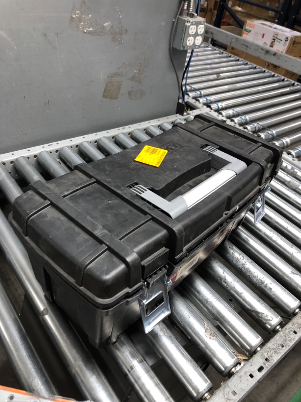 Photo 1 of 24 in. Hand Tool Box in Black
