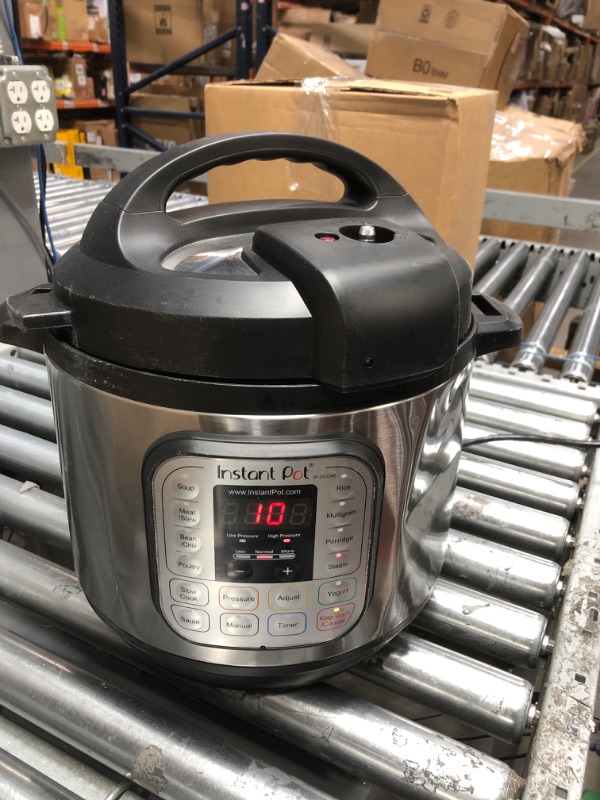 Photo 1 of Instant Pot Duo 7-in-1 Electric Pressure Cooker, Slow Cooker, Rice Cooker, Steamer, Sauté, Yogurt Maker, Warmer & Sterilizer, Includes App With Over 800 Recipes, Stainless Steel, 6 Quart