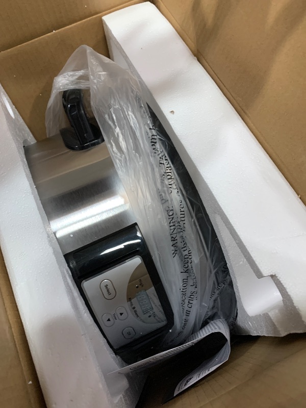 Photo 1 of Crock-Pot 6 Quart Cook & Carry Programmable Slow Cooker with Digital Timer, Stainless Steel (CPSCVC60LL-S), pack of 1