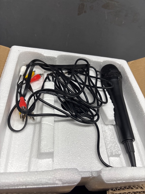 Photo 1 of Singing Machine Karaoke Machine for Kids and Adults with Wired Microphone - Built-In Speaker with LED Disco Lights - Wireless Bluetooth, CD+G & USB Connectivity - Black [Amazon Exclusive]