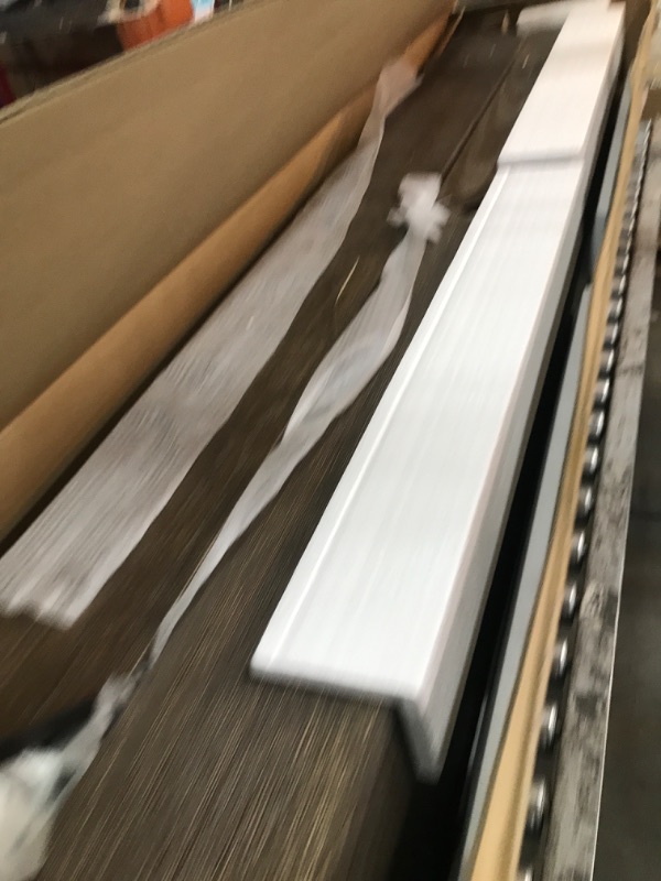 Photo 1 of Plank+Beam Grand Console Table, 66 Inch Modern Solid Wood Sofa Table, Narrow Entryway Table for Hallway, Behind The Couch, Living Room, Foyer, Walnut Wirebrush