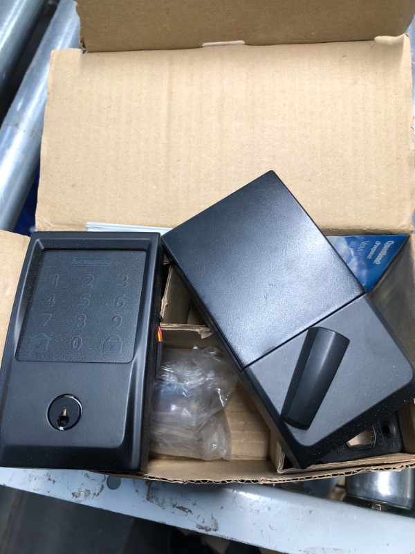 Photo 1 of Schlage Encode Smart Wi-Fi Deadbolt with Century Trim in Matte Black