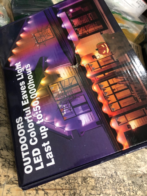 Photo 1 of DIERLIGHT 100FT Permanent Outdoor Lights, RGB LED Eaves Lights with APP/Remote Control, IP67 Waterproof LED Outdoor String Lights for Christmas, Halloween, Outdoor, Garden Decor