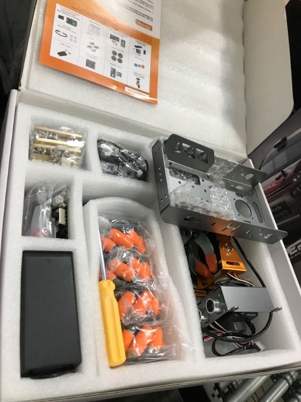 Photo 1 of MatserPi Robotic Arm Car for Raspberry Pi Open Source Programming AI Vision 5DOF/Axis Robotics Smart Car Kits for Teen Adult Educational Building Robot (Raspberry Pi Not Included)