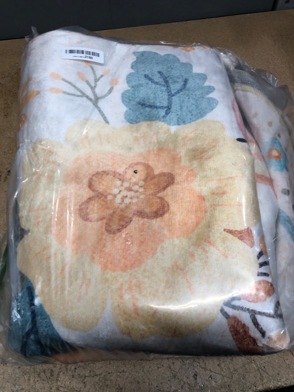 Photo 1 of RELEANY Floral 6x9 Area Rug Machine Washable Boho Carpet Non Slip Doormat Low Pile Flower Area Rugs for Living Room Bedroom Kitchen Dining Room Hallway Entryway Indoor-Cream