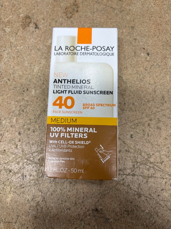 Photo 1 of La Roche-Posay Anthelios Tinted Sunscreen SPF 40+, Broad Spectrum SPF + Antioxidants, Titanium Dioxide & Zinc Oxide Sunscreen, 4 Flexible Shades With No White Cast, Oil Free & Oxybenzone Free