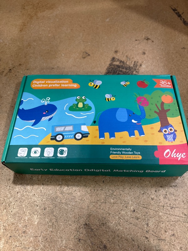 Photo 1 of MIKNEKE Montessori Number Counting Peg Board, Wooden Math Manipulative Materials for Preschool, Number Montessori Learning Toy for Toddlers & Kindergarteners (Colorful Peg)