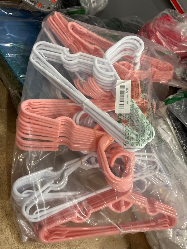 Photo 1 of 80 Packs Baby Hangers for Closet Plastic Baby Clothes Hangers with Clips for Nursery Kids Hangers for Closet Organizer, Stackable Hangers for Newborn, Infant, Toddler, Children, Space-Saving