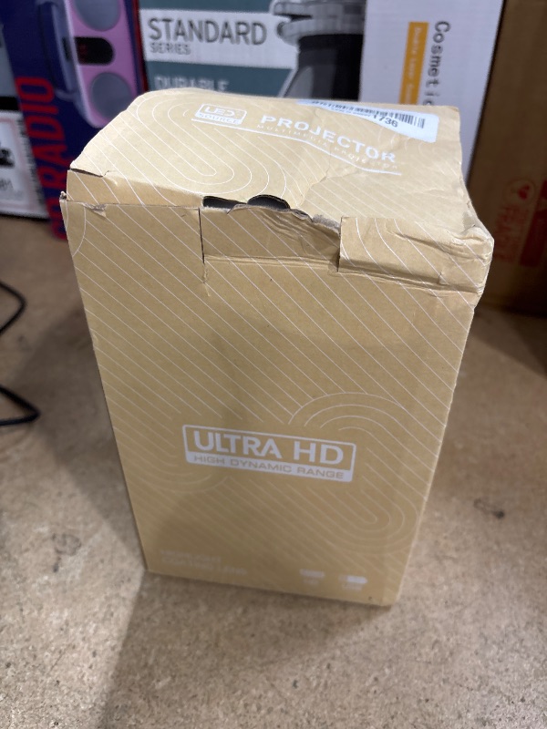 Photo 1 of Smart Mini Projector with Android 11.0,2024 Upgraded Portable Projector 1080P 4K Full HD with WiFi 6 and BT5.2,180°Adjustable Stand, Auto Keystone Home Projector for Phone/TV Stick/Laptop