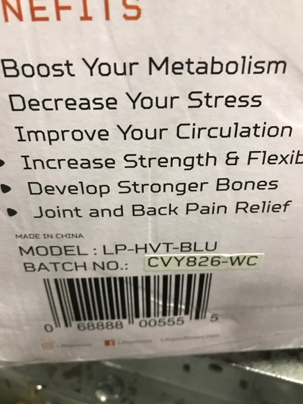 Photo 1 of LifePro Hovert 3D Vibration Plate Machine - Dual Motor Oscillation, Lateral + 3D Motion Viberation Platform Machine - Full Whole Body Vibrarating Machine for Home Exercise & Fitness (Blue)